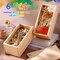 6 Pcs Unfinished Wood Boxes with Slide Lid, 8 x 4 x 3.15 Inch Small Rectangle Wooden Storage Box for Craft DIY Birthday Party Favor Gift Supplies(Wood Color)